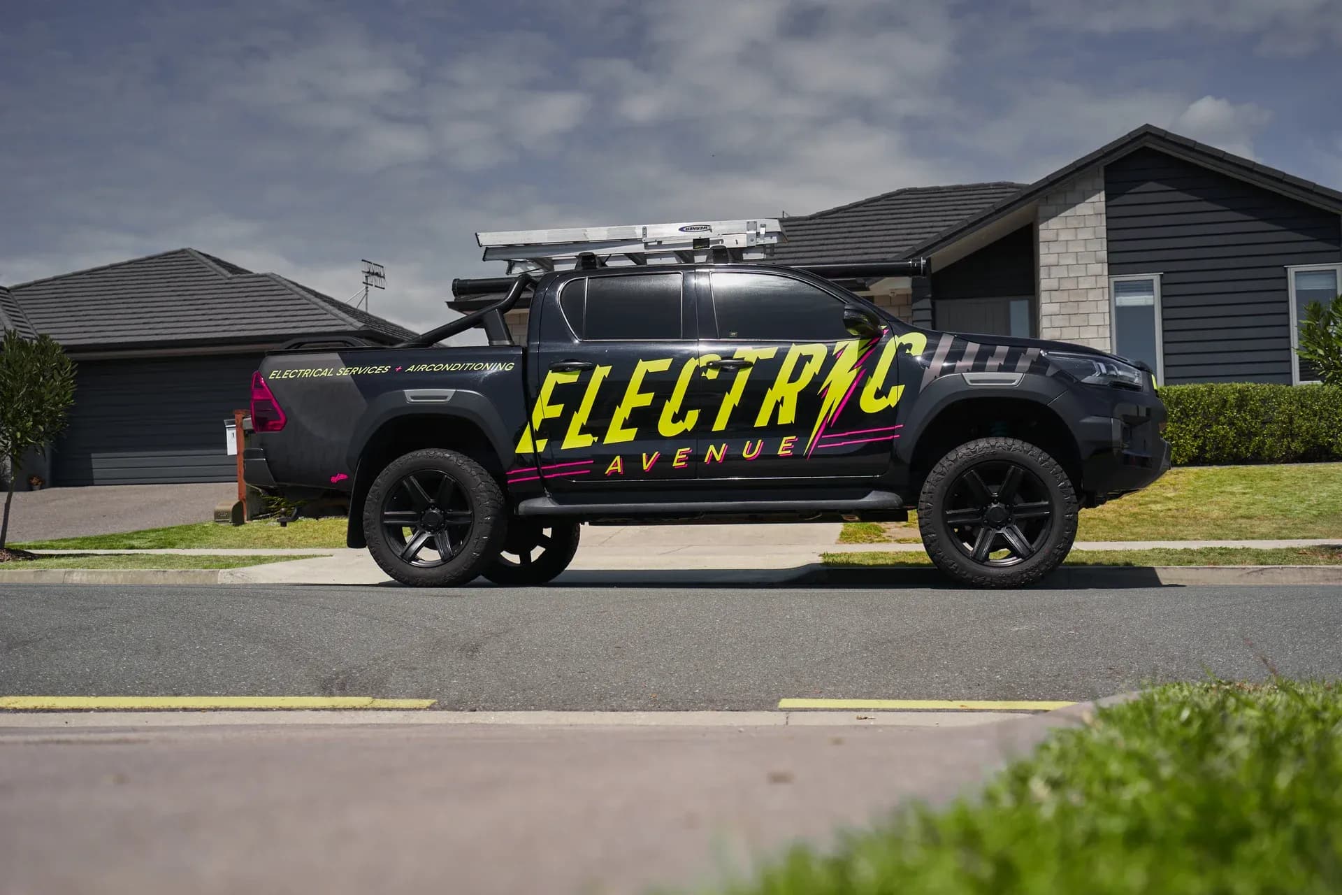 Electric Avenue branded ute, a full commercial wrap by Wrap Culture