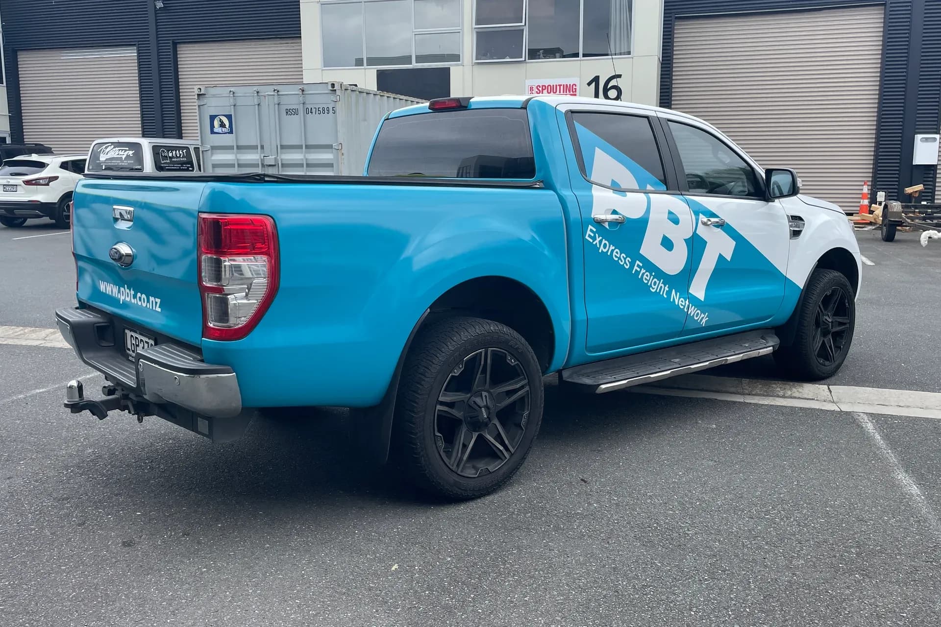 PBT Express Freight Network branded ute, a commercial fleet wrap by Wrap Culture