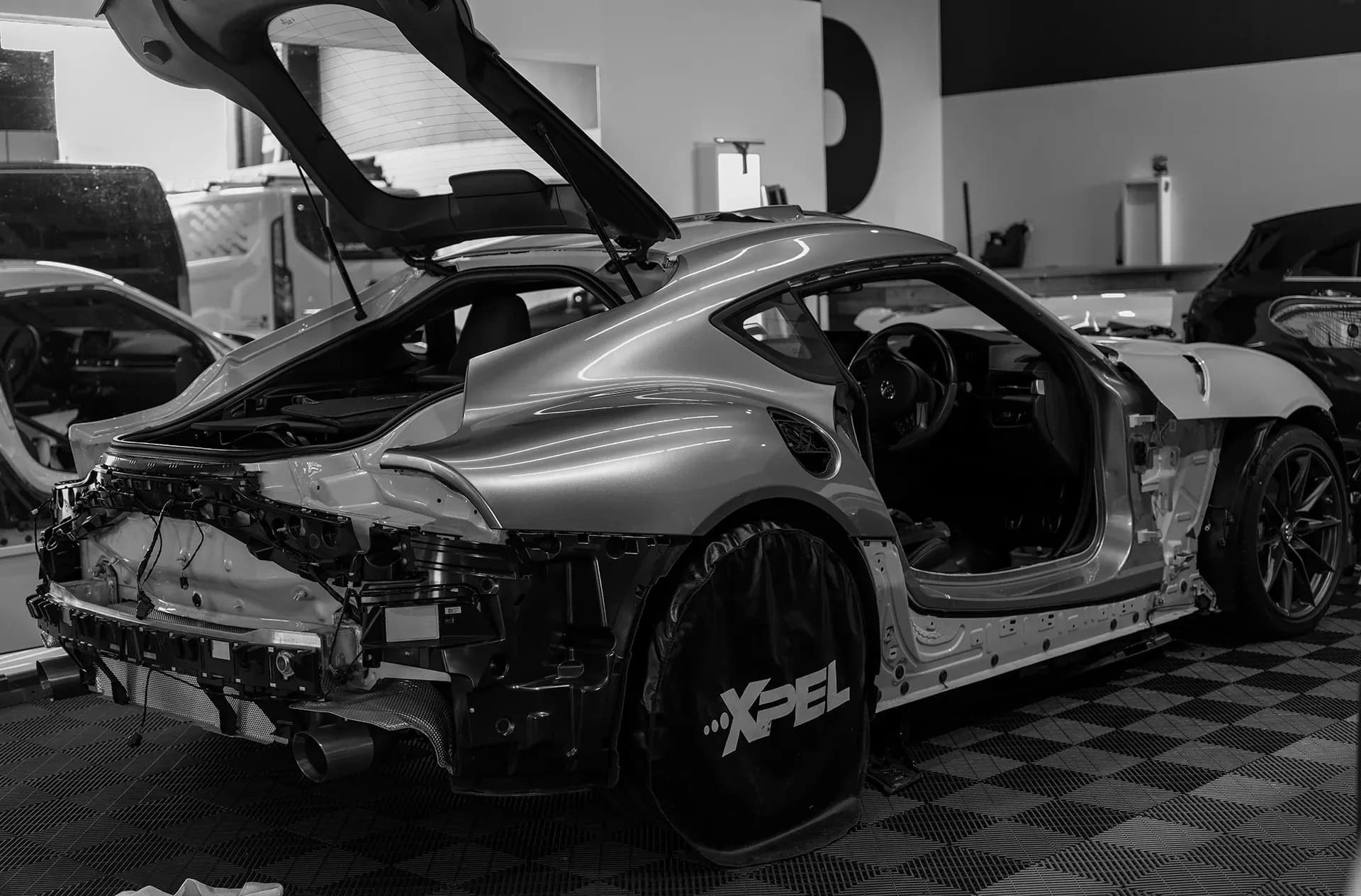 Colour change PPF wrap on a vehicle